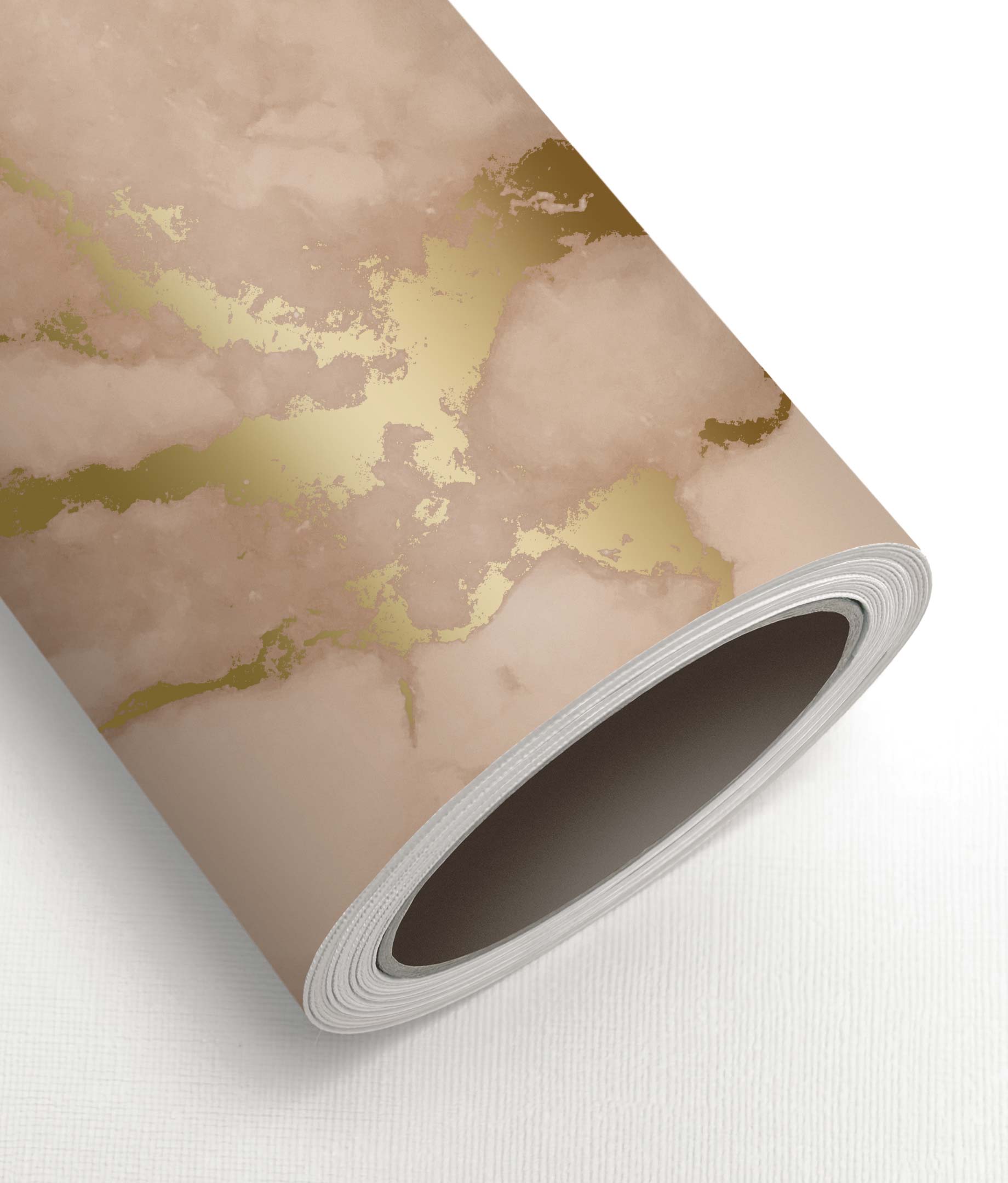 Goud marmer behang, Goud/Nude