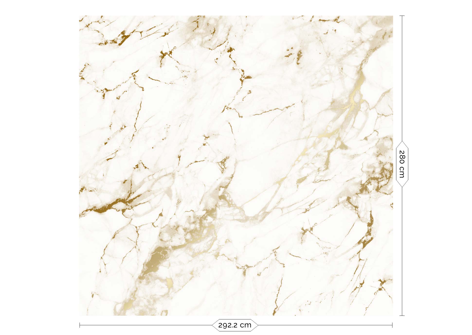 Gold marble wallpaper, Gold/White
