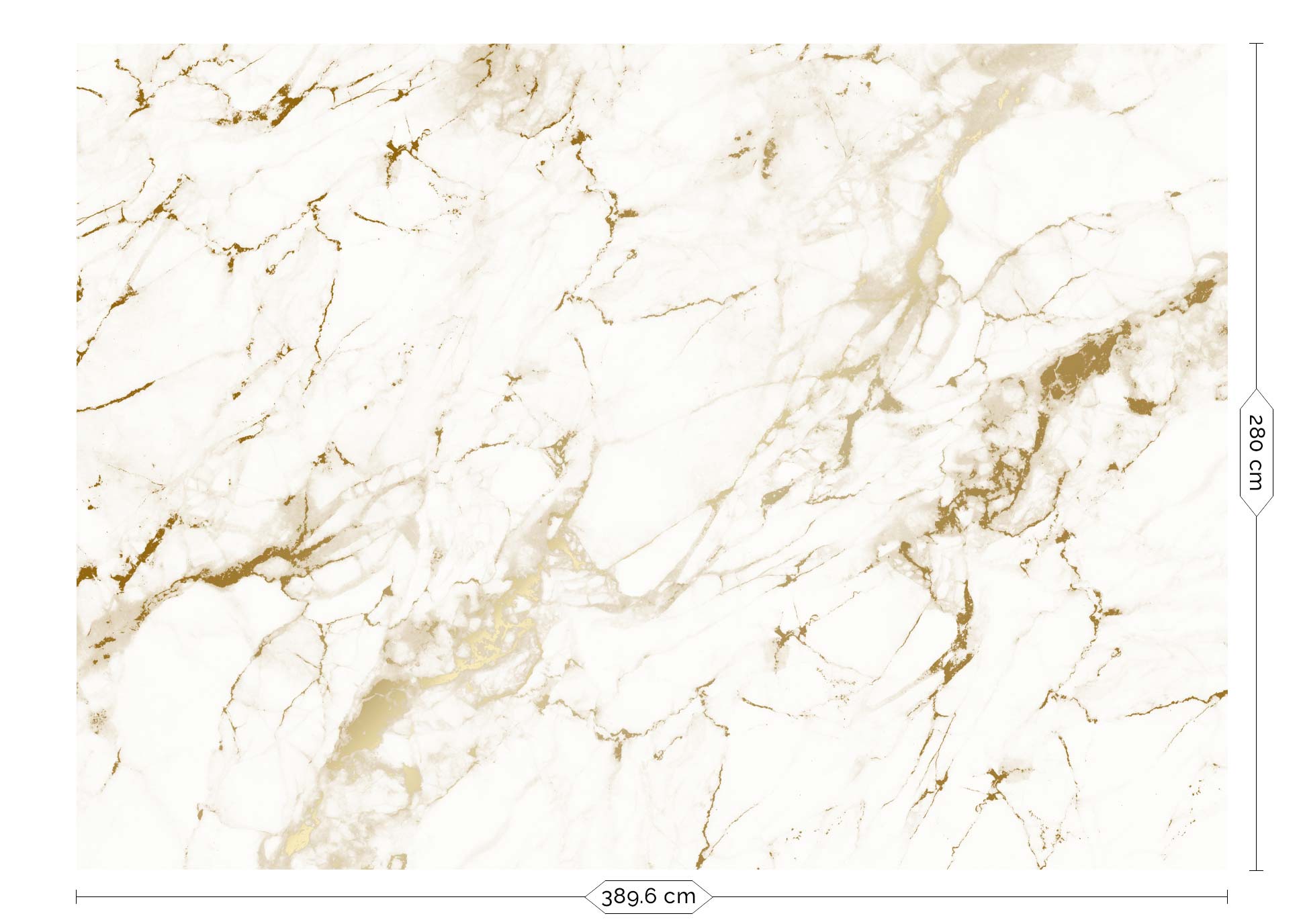 Gold marble wallpaper, Gold/White