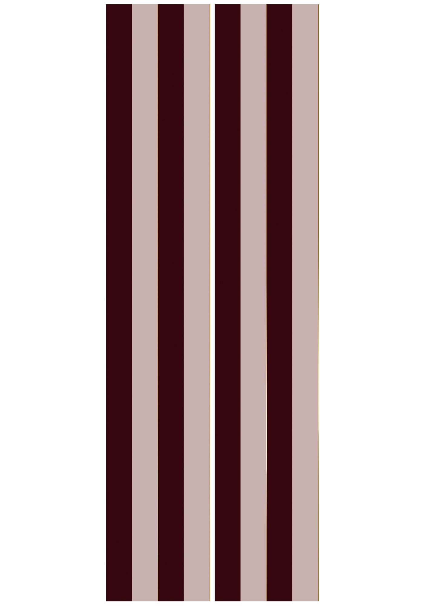 Papel pintado a rayas con oro, Gold Stripes, Berenjena/Lila/Oro