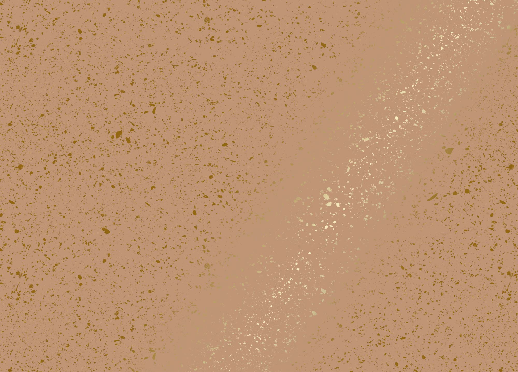 Terrazzo wallpaper with gold, Terrazzo, Gold/Camel