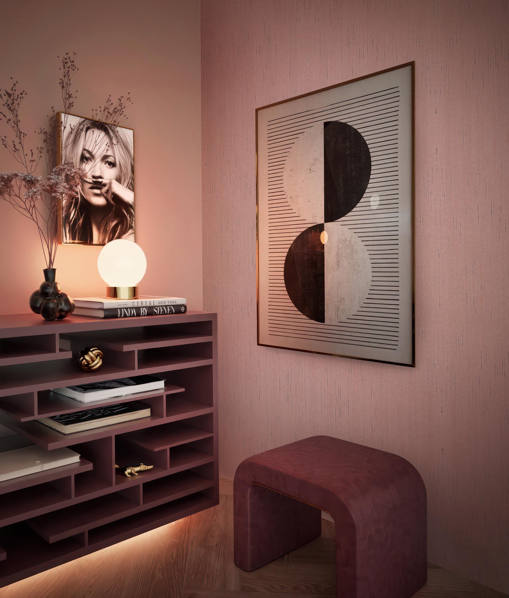 Hotel Chique Textile, Textile Wallpaper made of 100% Viscose, Suite N°5
