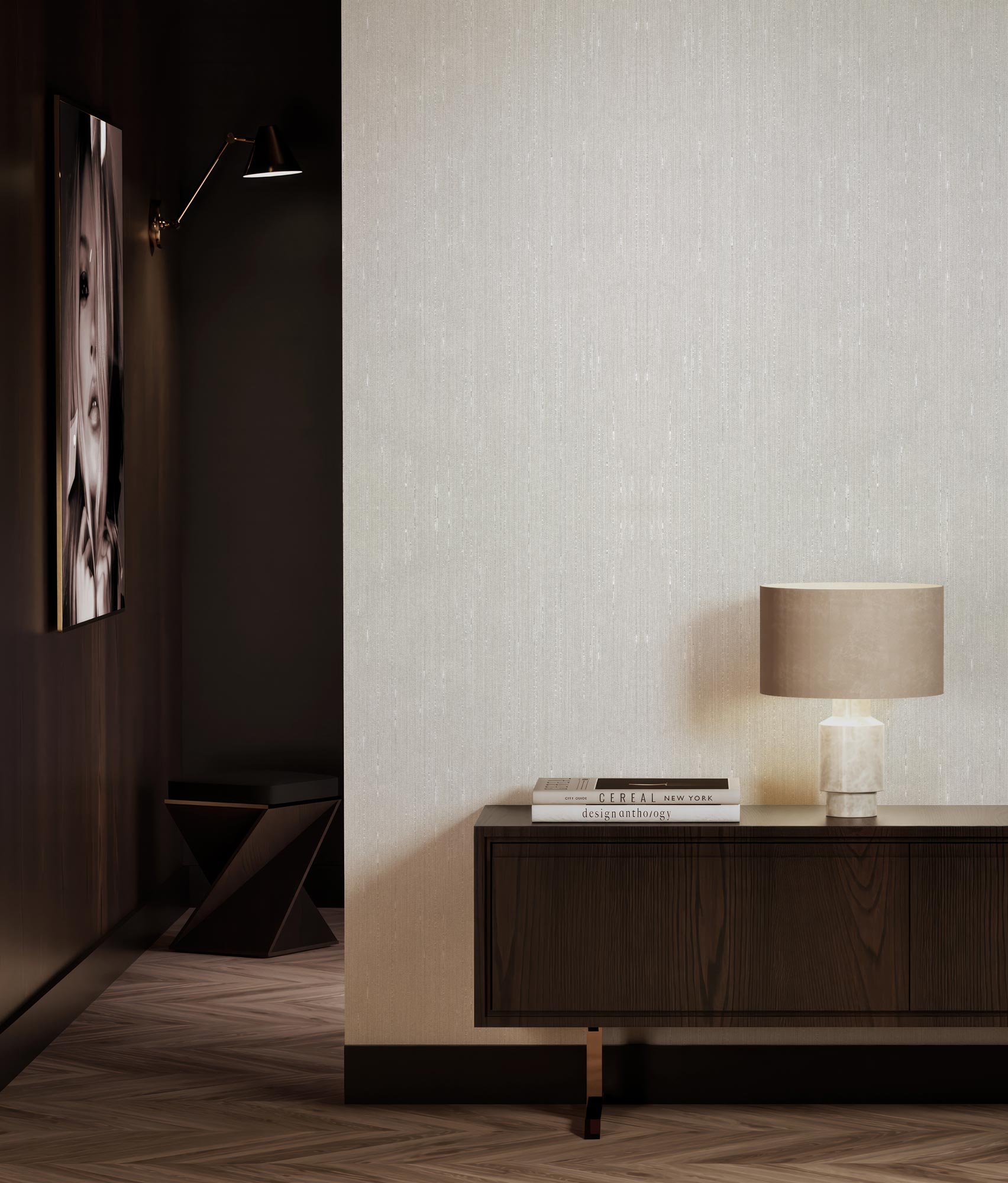 Hotel Chique Textile, Textile Wallpaper made of 100% Viscose, Suite N°7