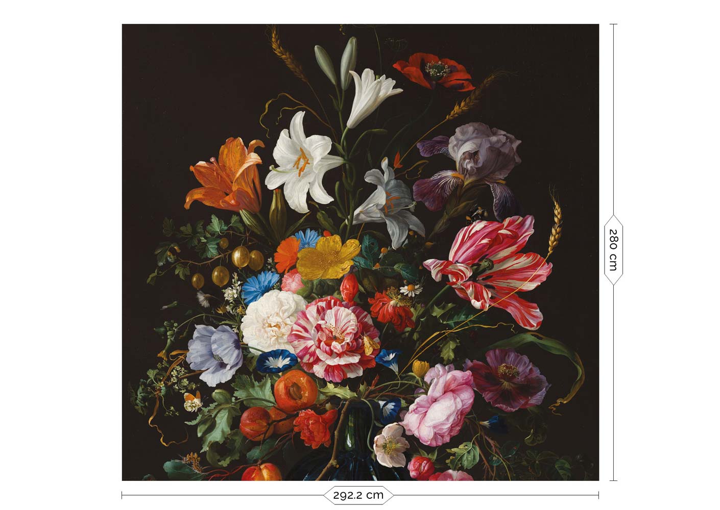Blumentapete Golden Age Flowers