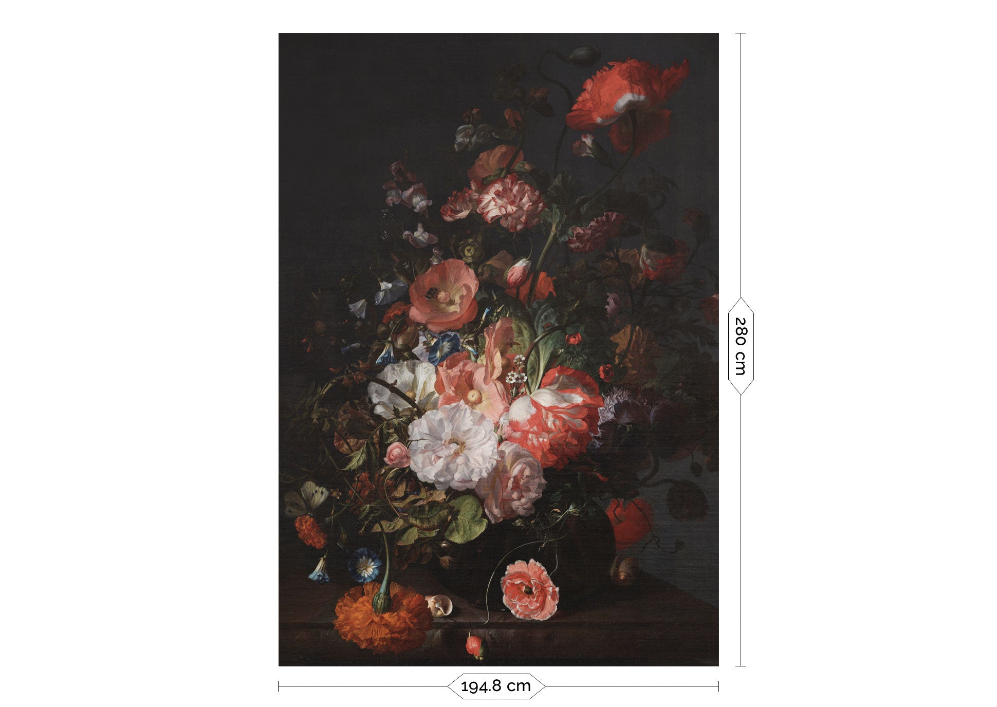Blumentapete Golden Age Flowers