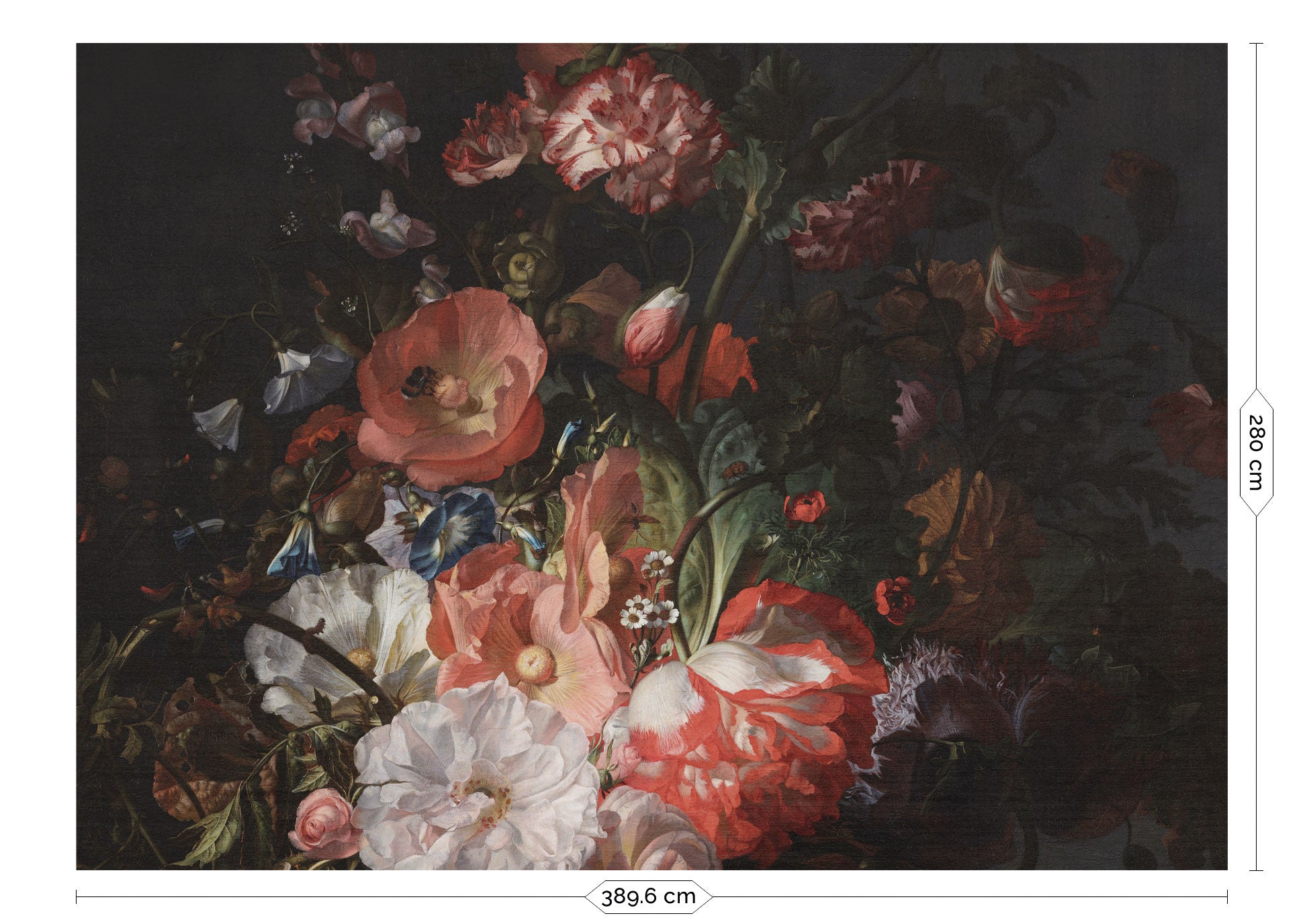 Blumentapete Golden Age Flowers