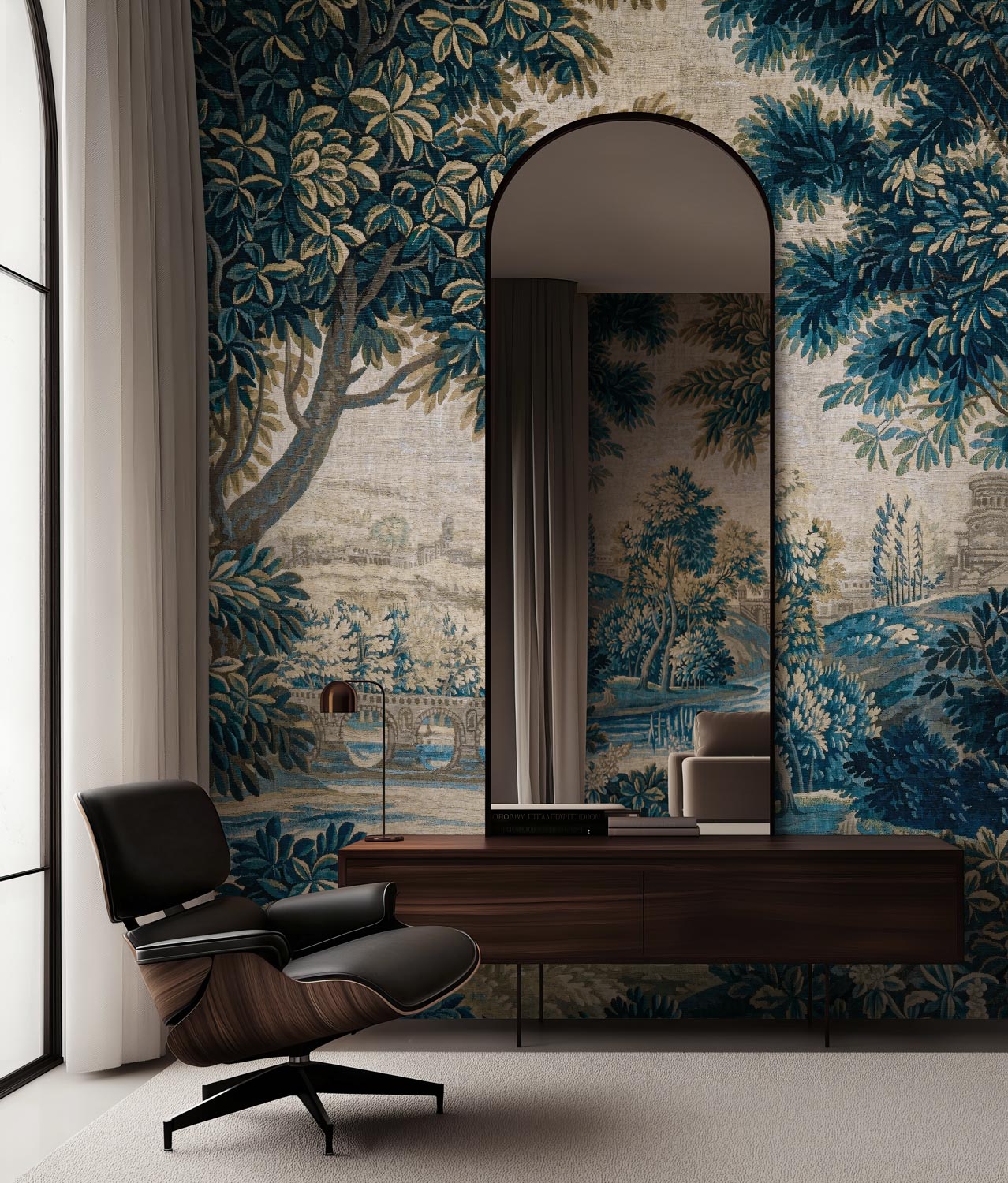 Landscape Tapestries, wallpaper from vintage tapestry