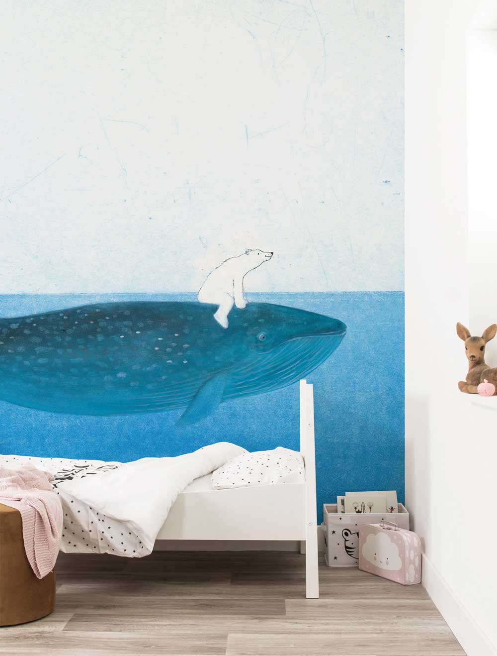 Fotobehang kinderkamer Riding The Whale