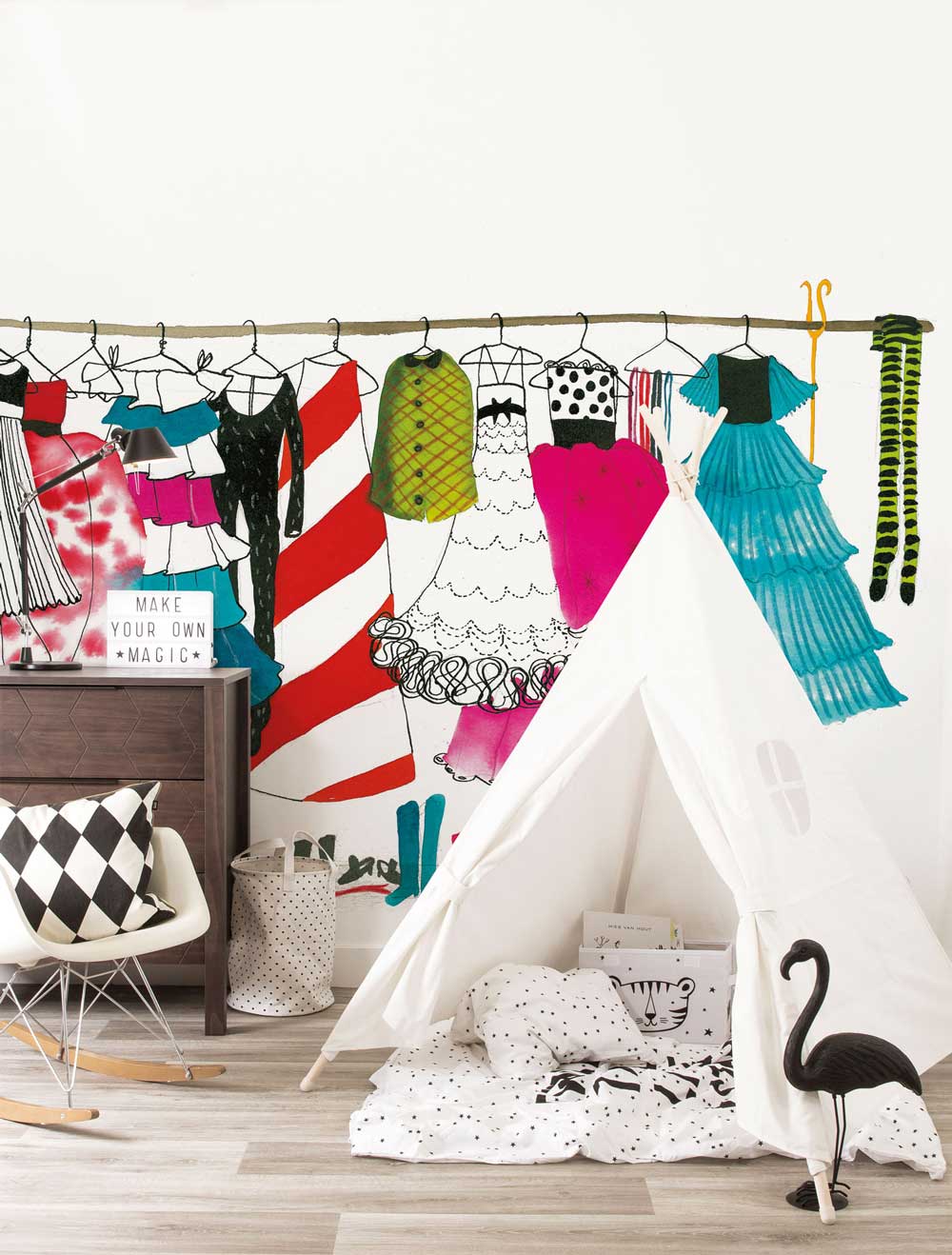 Fotobehang kinderkamer Dress-up Party