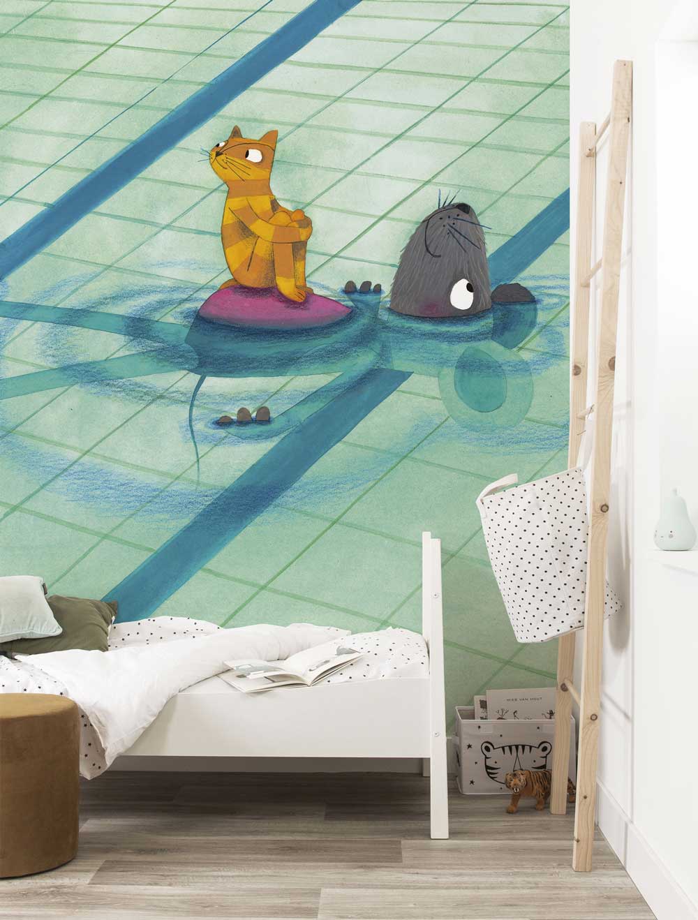 Fotobehang kinderkamer Swimming Lesson
