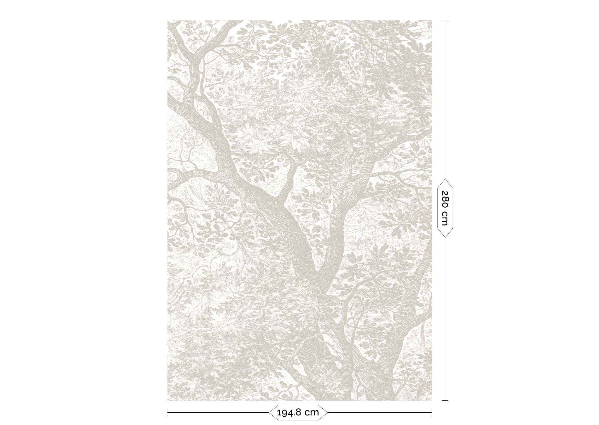 Engraved Landscapes, behang met getekend landschap, Grijs, WP-770, Packshot