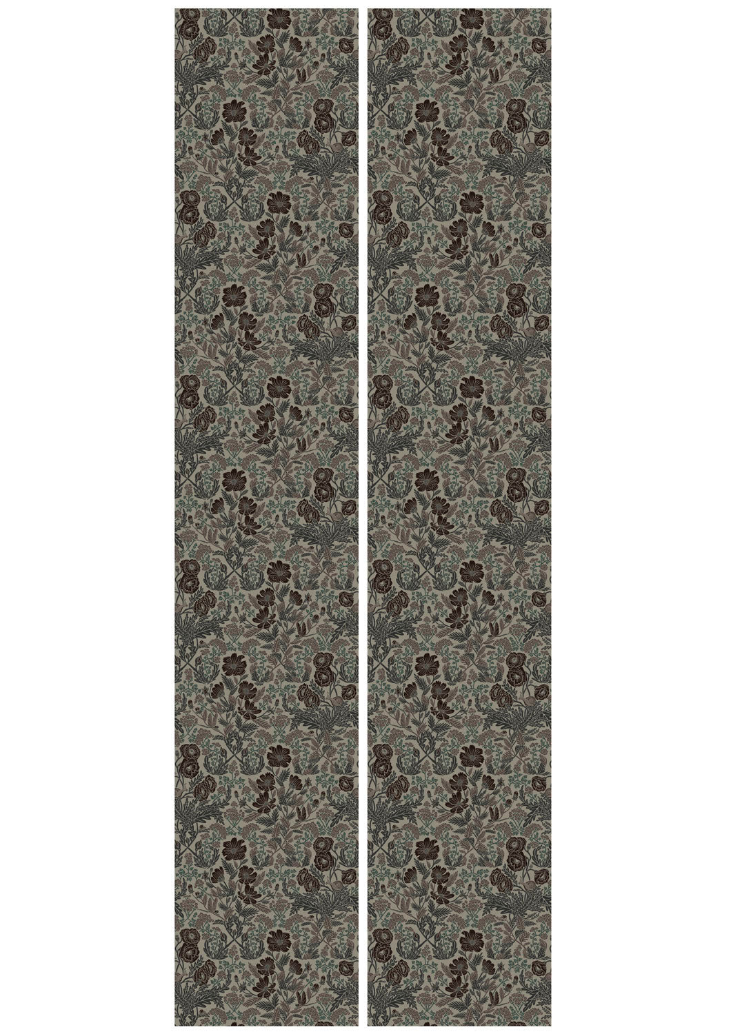 Bloemen behang door Floor Rieder, 100 x 280 cm, FR-008, Banen