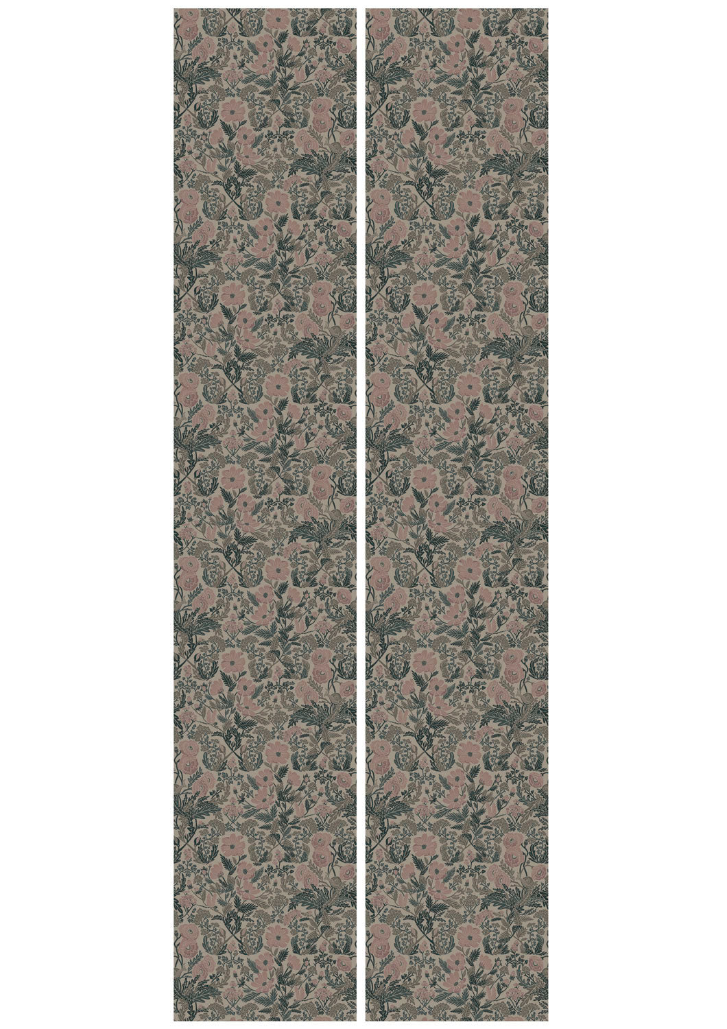 Bloemen behang door Floor Rieder, 100 x 280 cm, FR-009, Banen