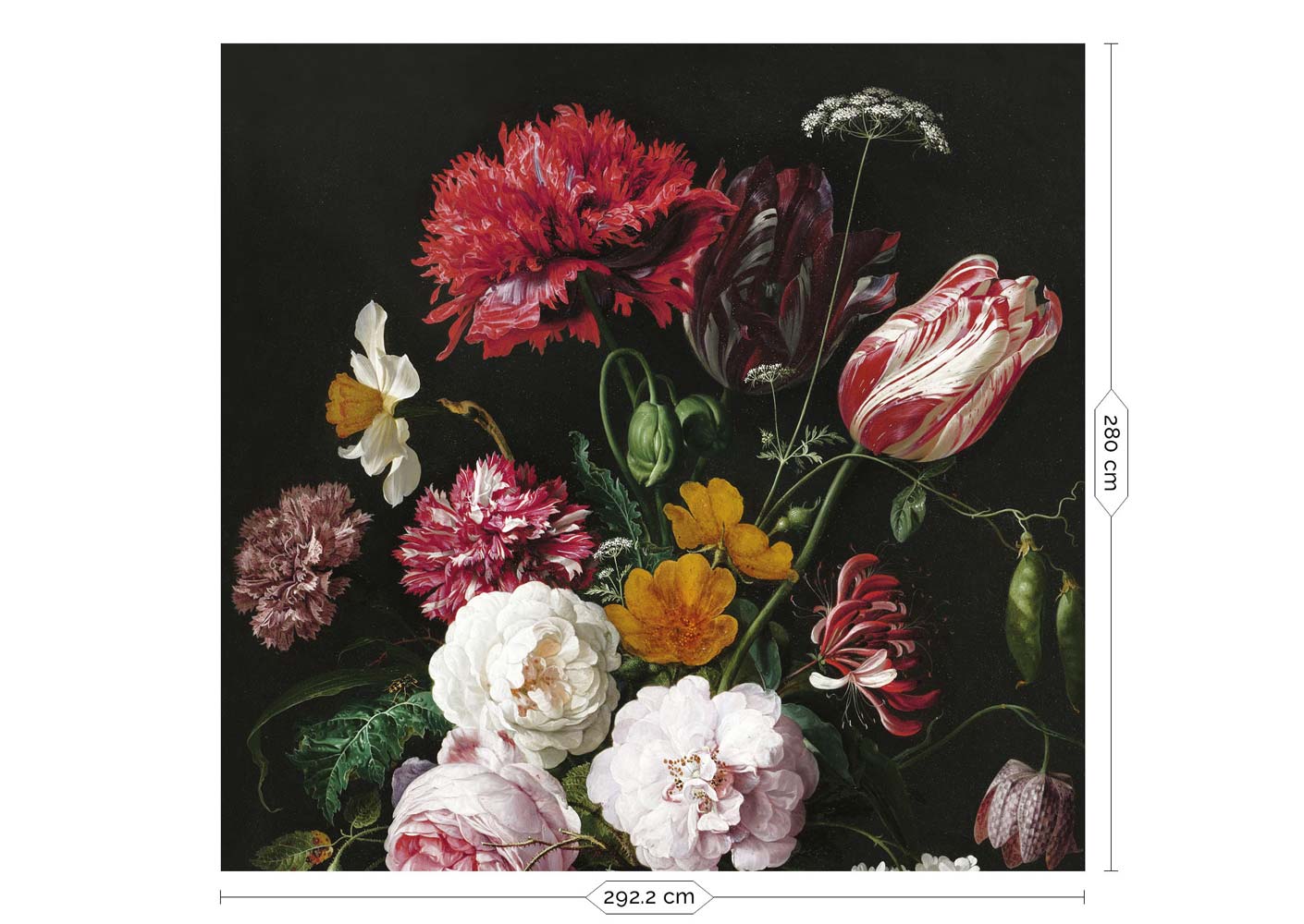 Bloemen behang Golden Age Flowers, WP-211, Packshot
