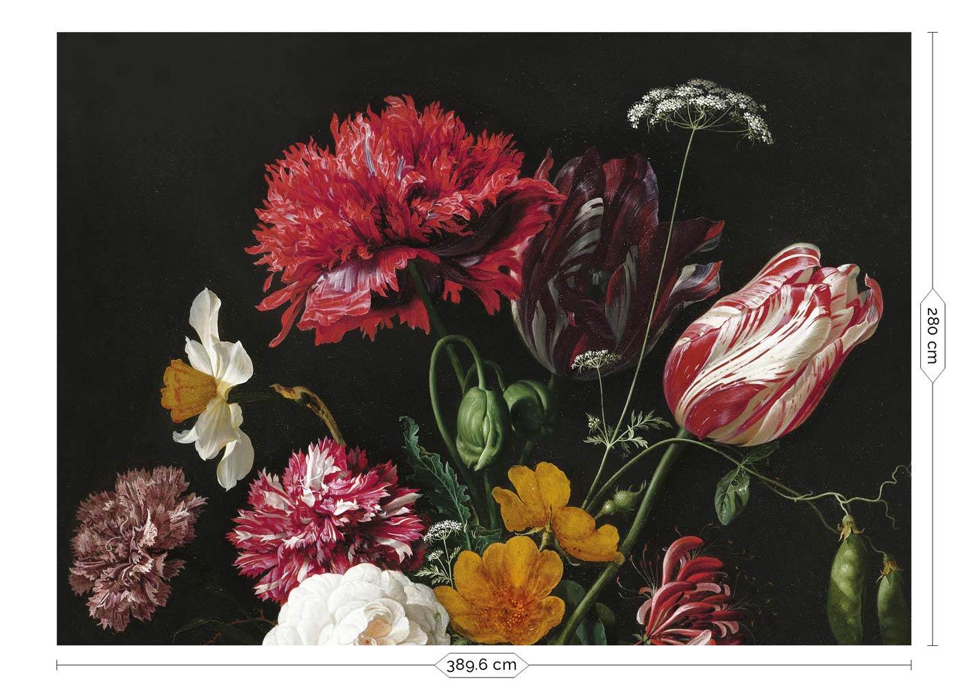 Bloemen behang Golden Age Flowers, WP-221, Packshot