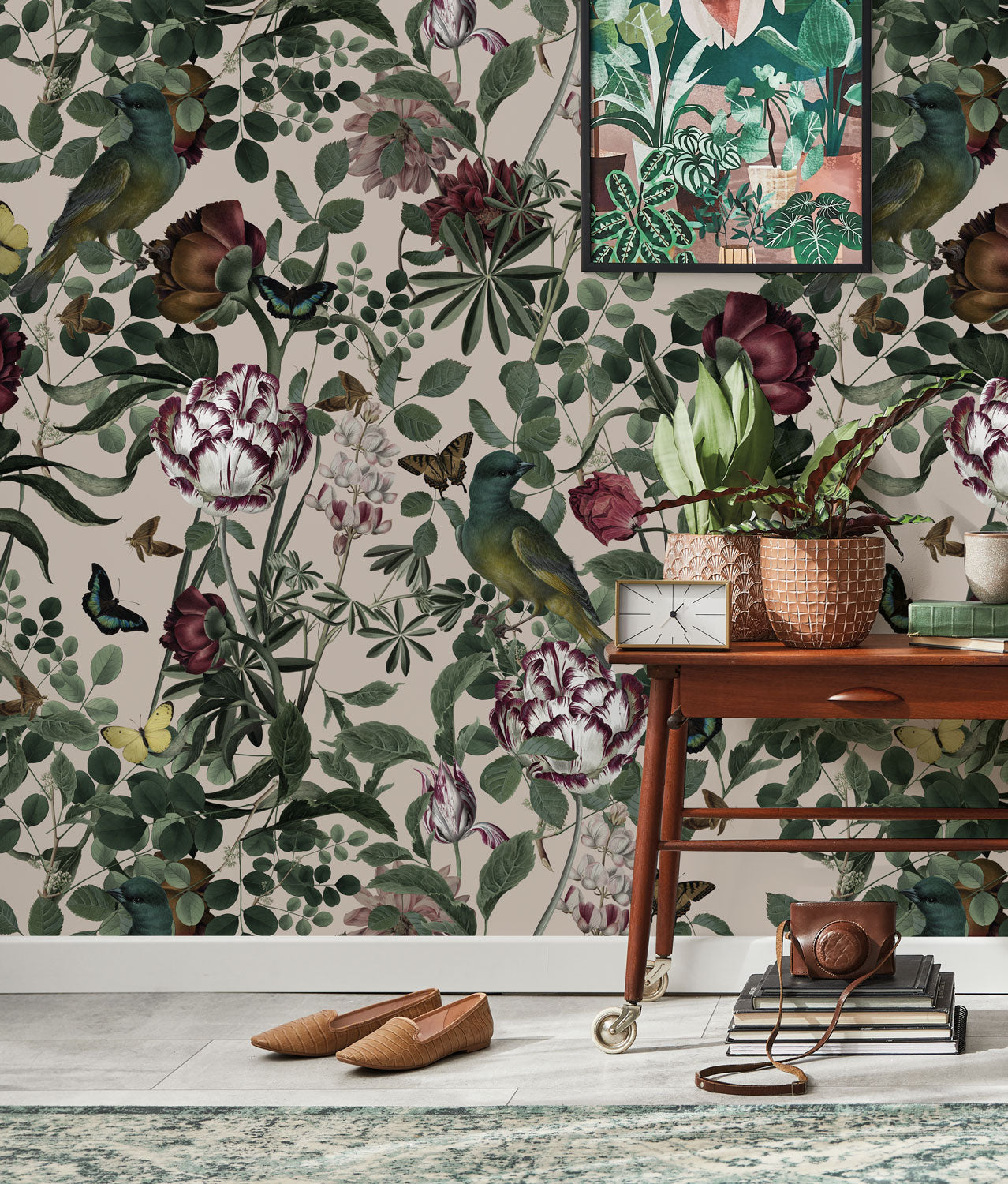 Botanisch behang Bold Botanics, 97.4 x 280 cm, WP-708, Interieur
