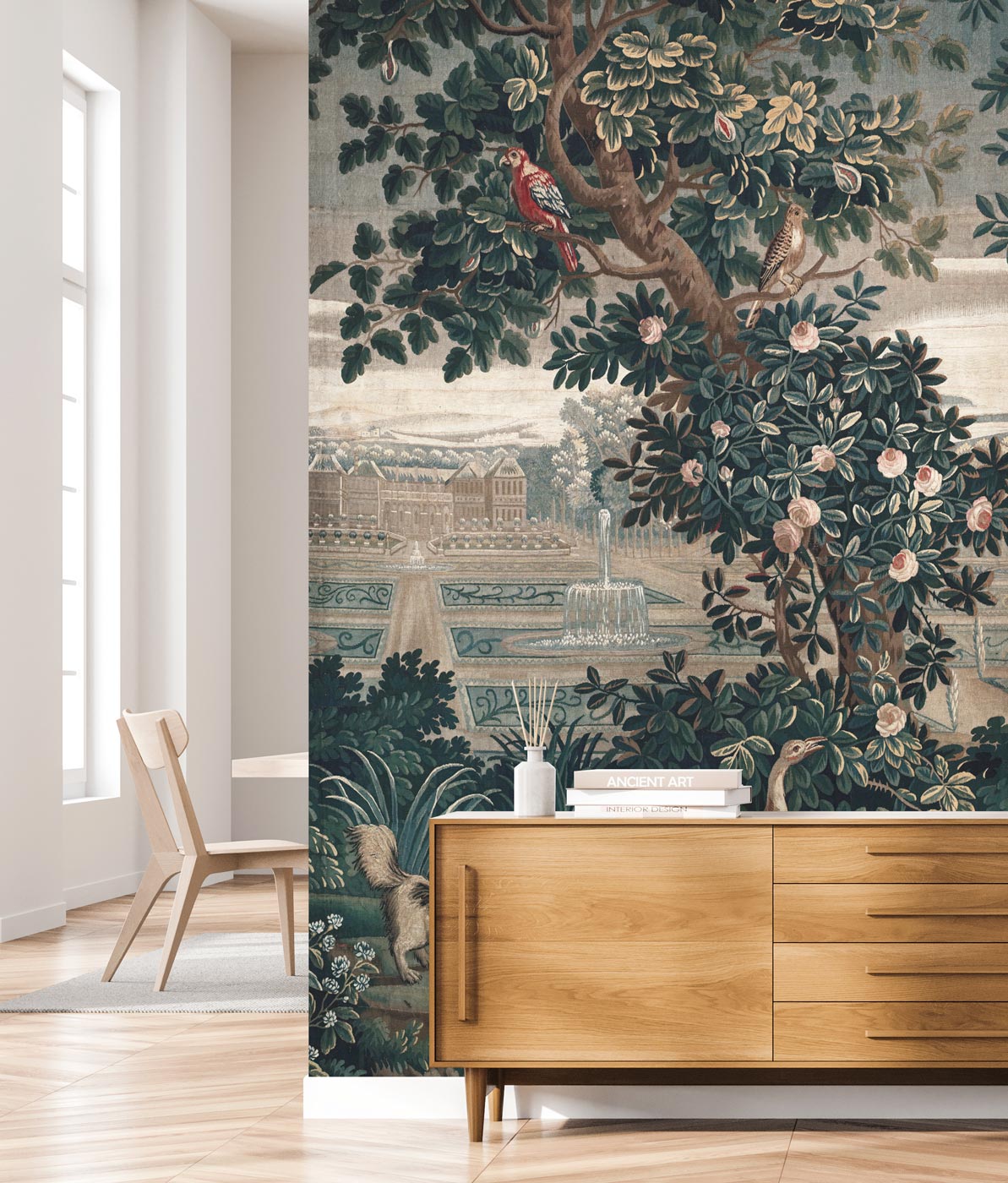 Botanisch landschap behang, Landscape Tapestries, WP-794, Interieur