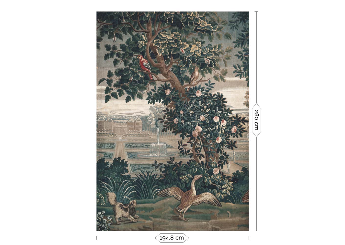 Botanisch landschap behang, Landscape Tapestries, WP-794, 4 baans