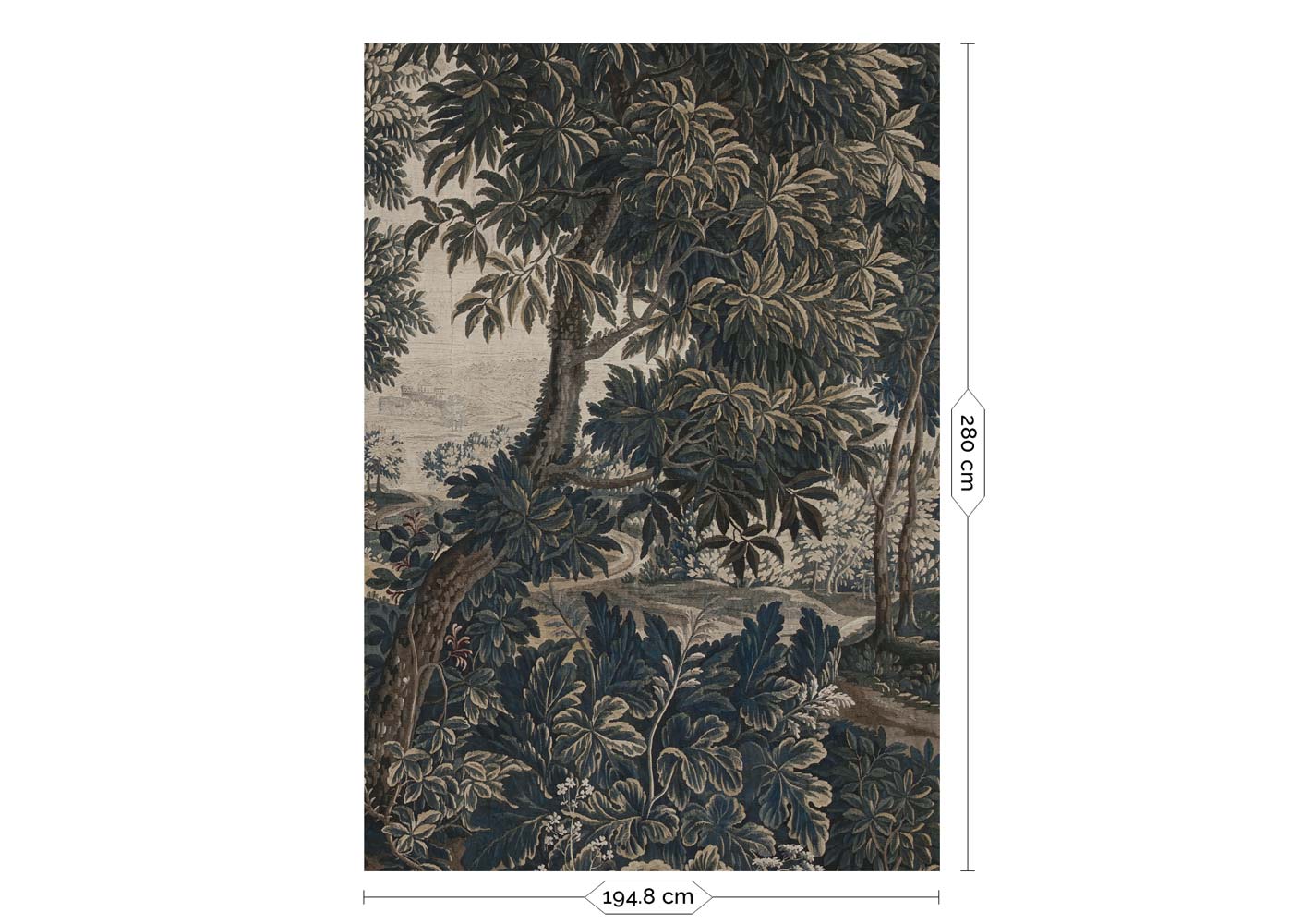 Botanisch landschap behang, Landscape Tapestries, WP-800, 4 baans