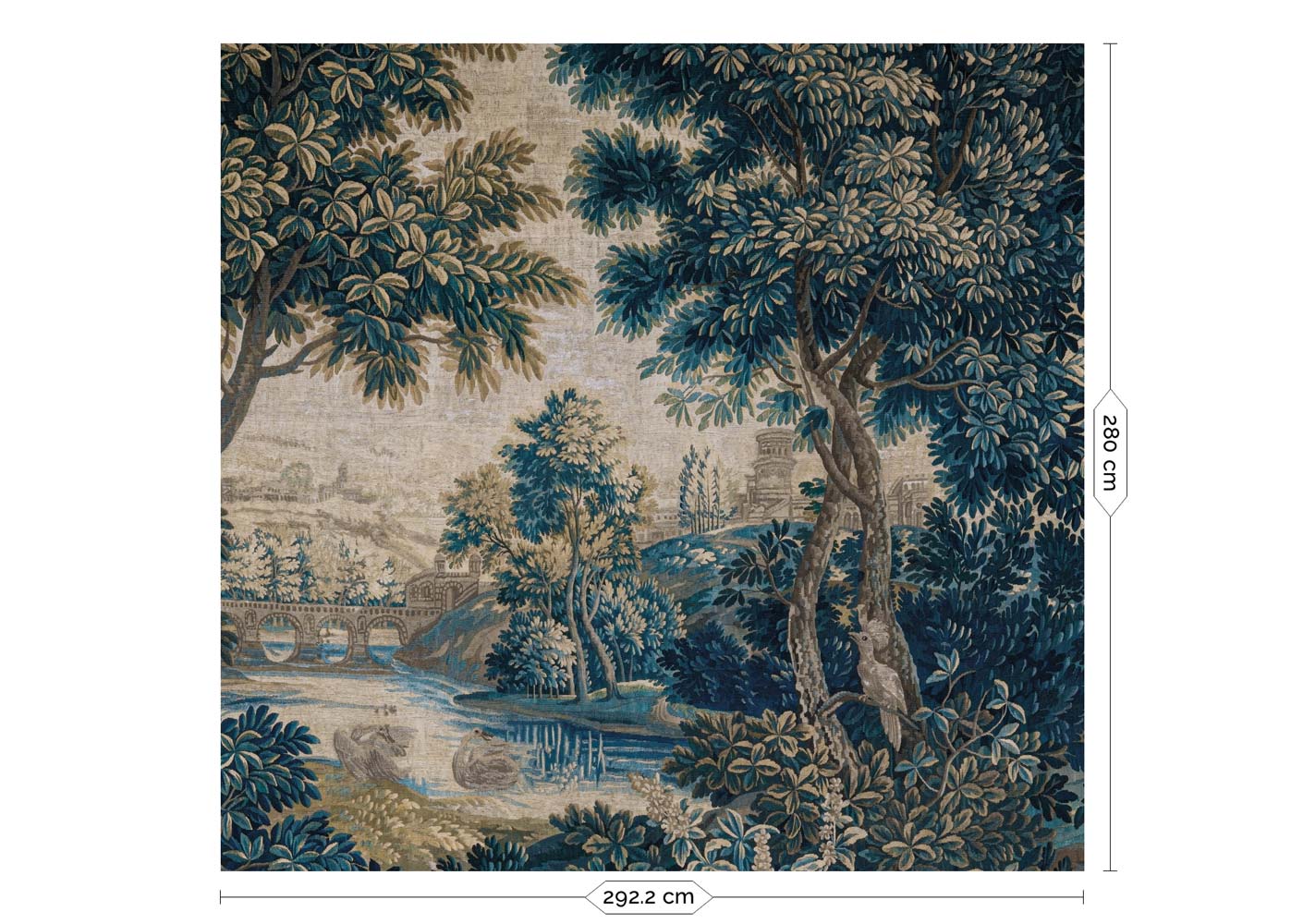 Botanisch landschap behang, Landscape Tapestries, WP-798, 6 baans