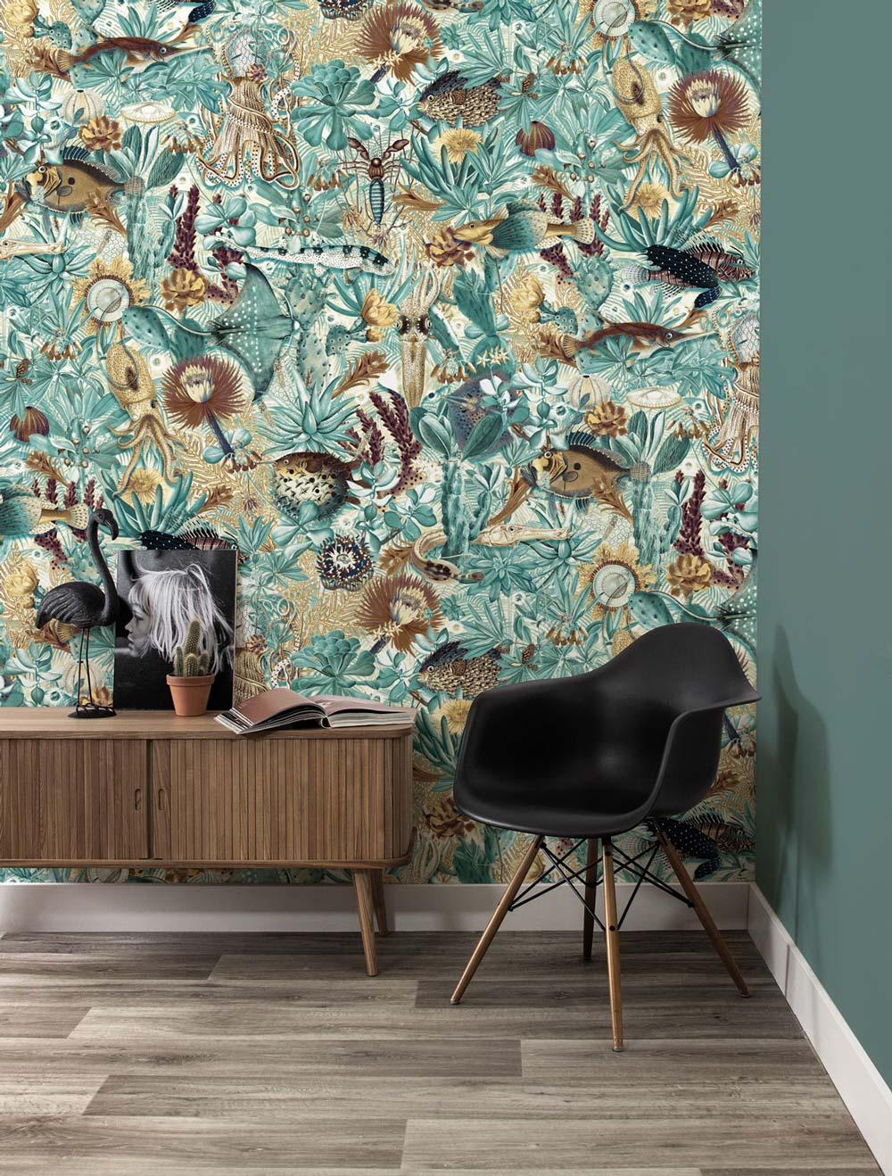 Botanisch vissen behang Underwater Jungle, WP-683, Interieur 2