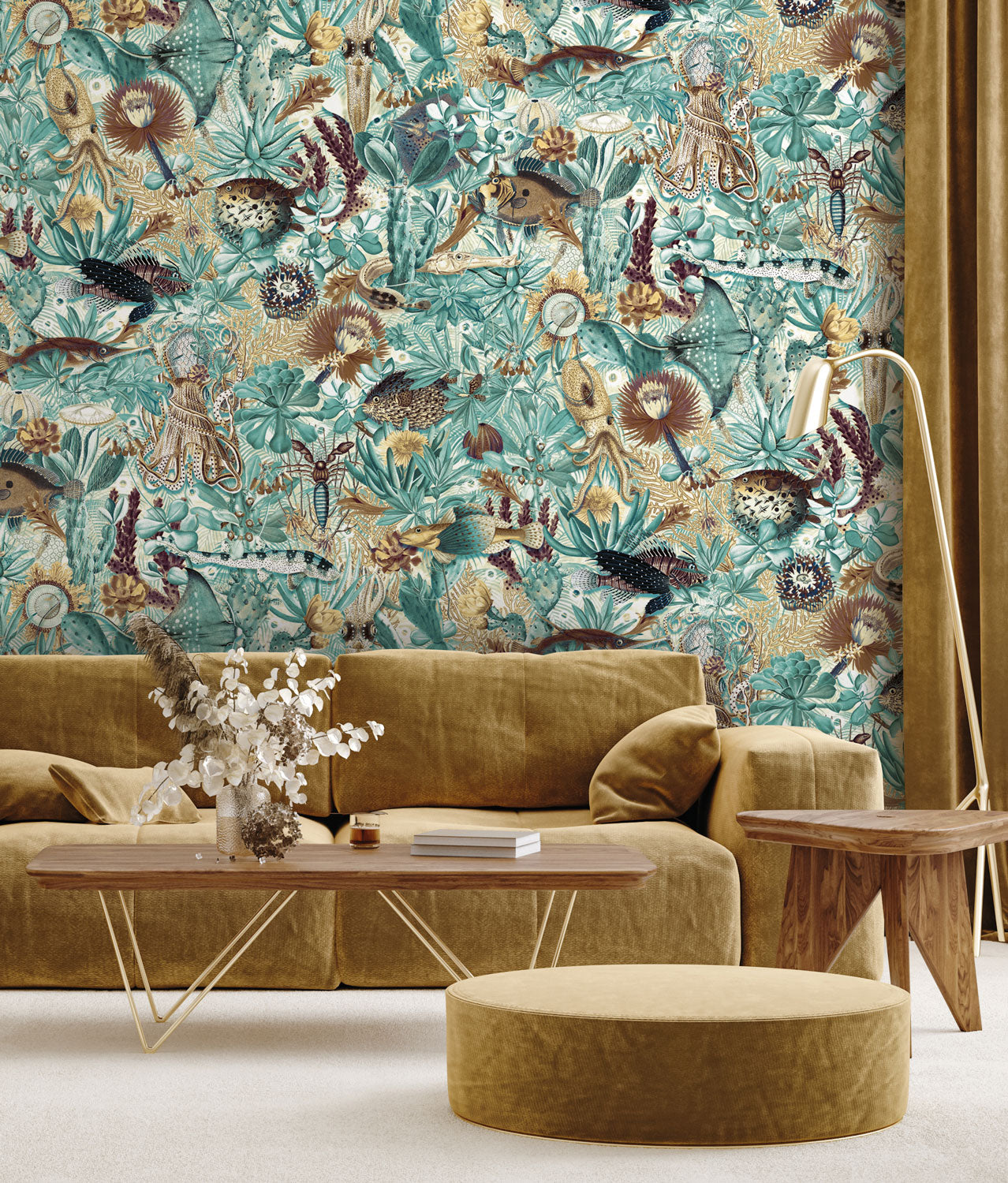 Botanisch vissen behang Underwater Jungle, WP-683, Interieur 4