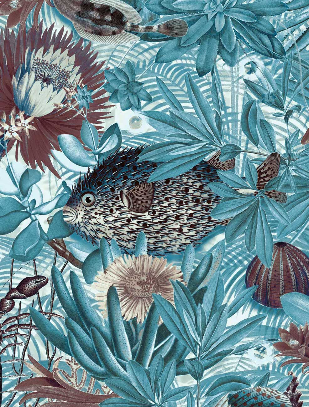 Botanisch vissen behang Underwater Jungle, WP-696, Close