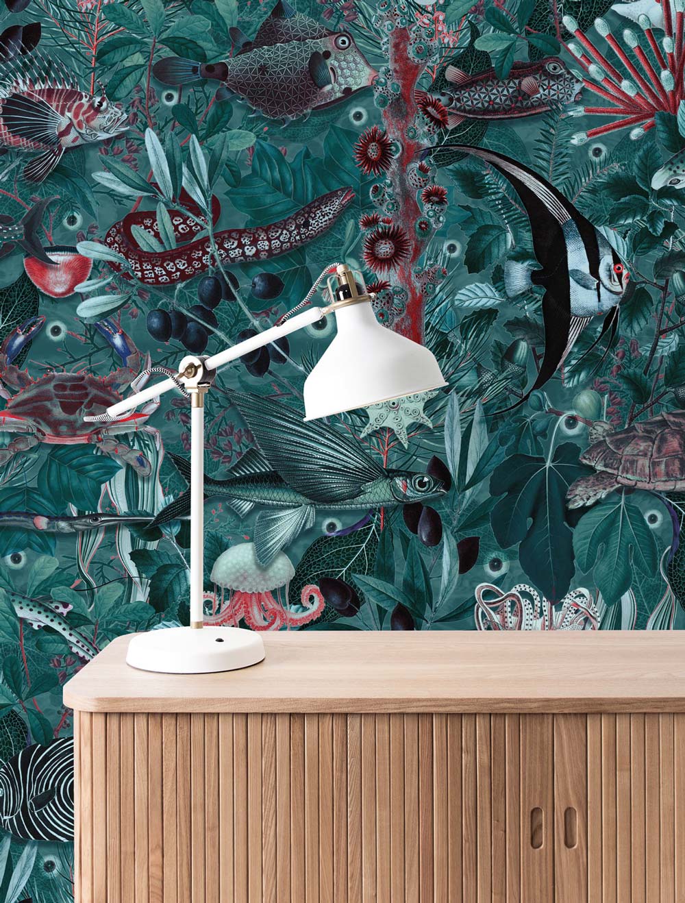 Botanisch vissen behang Underwater Jungle, WP-686, Interieur 3