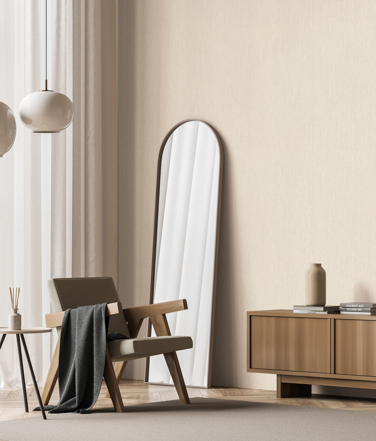 Effen stuctuur behang Hotel CHique, RW-019, Interieur 3