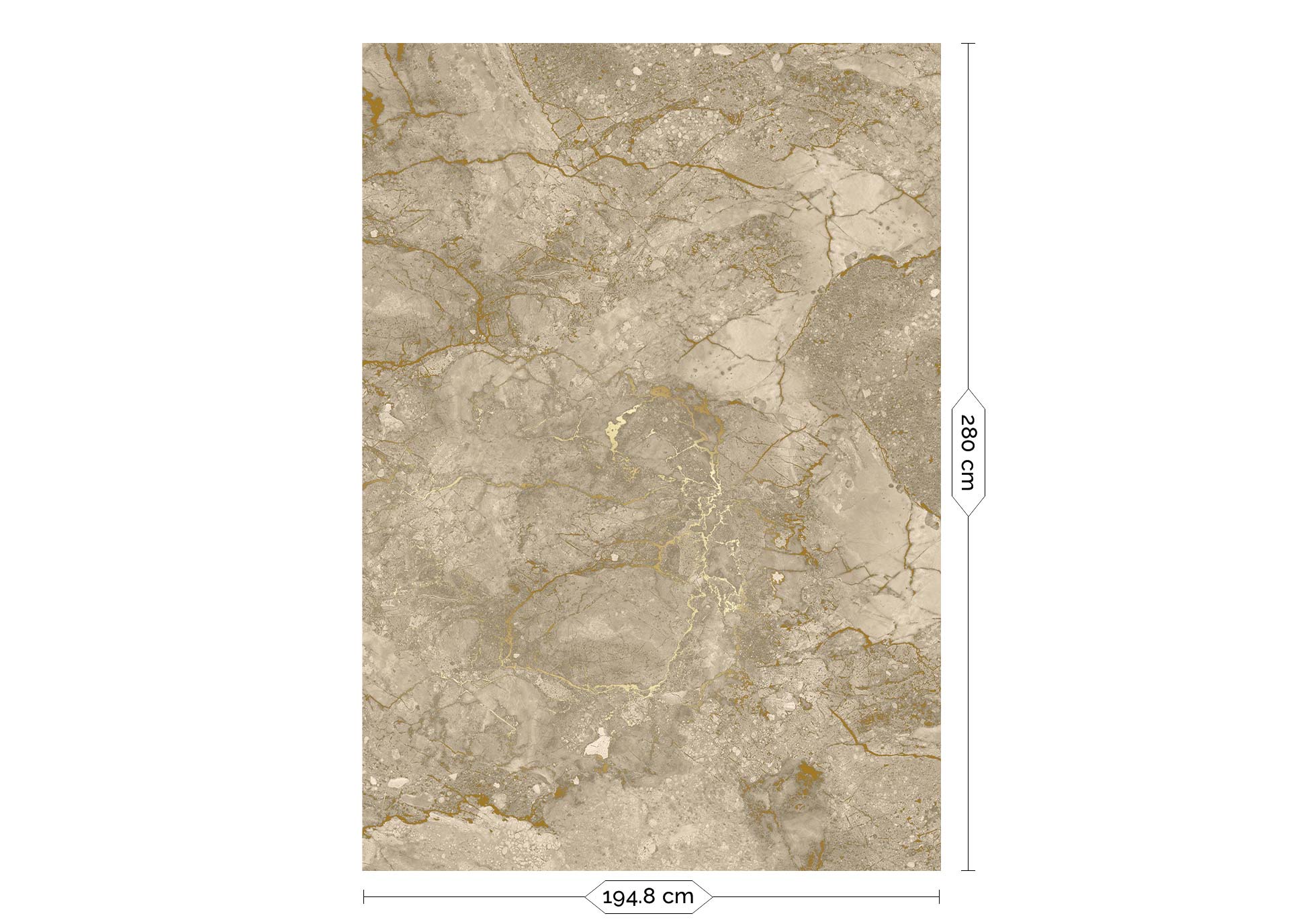 Goud marmer behang door Frans Uyterlinde, FU-063, Packshot