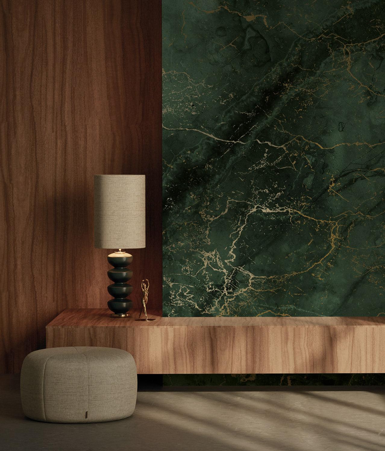 Goud marmer behang door Frans Uyterlinde, WP-069, Interieur 3