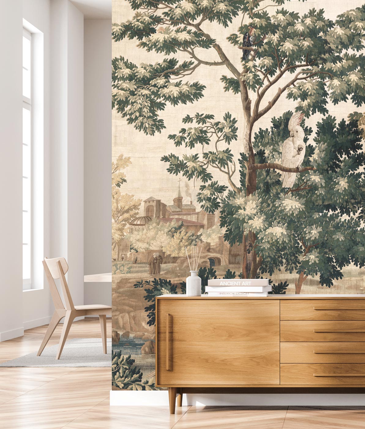 Landscape Tapestries, behang van vintage wandkleed, WP-782, Interieur 4