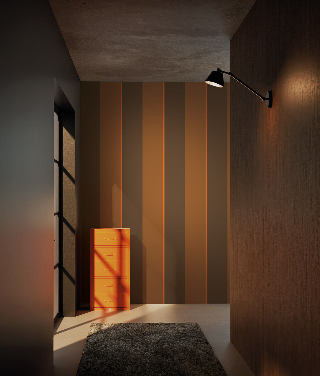 Strepen behang Bold Stripes door Frans Uyterlinde, FU-003, Interieur