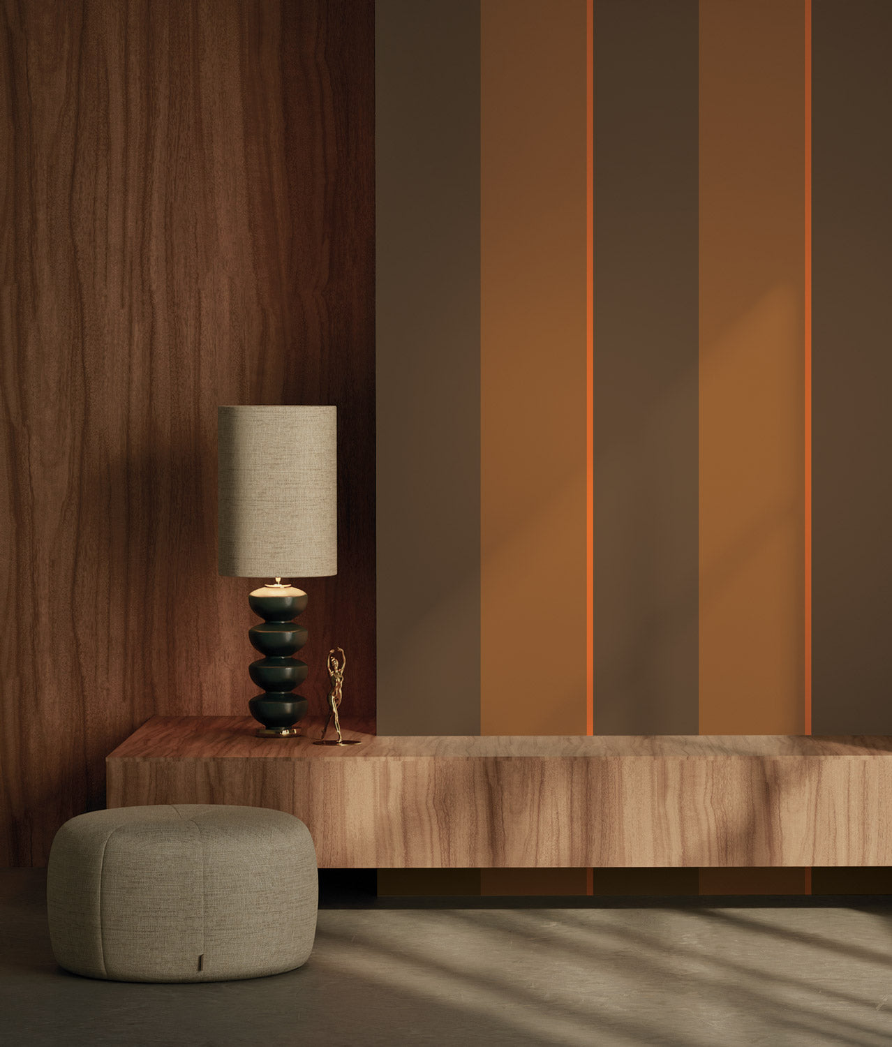 Strepen behang Bold Stripes door Frans Uyterlinde, FU-003, Interieur 2