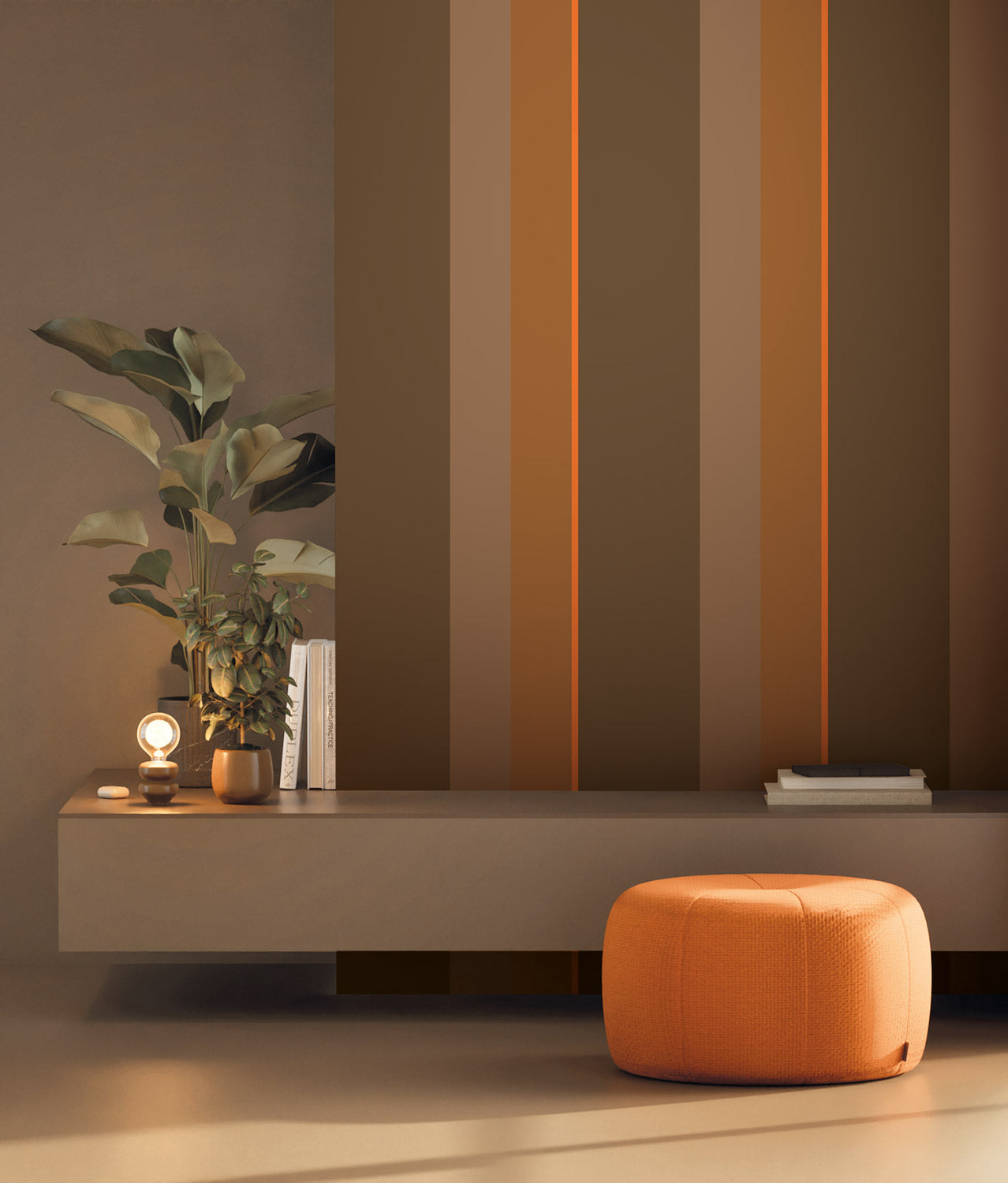 Strepen behang Bold Stripes door Frans Uyterlinde, FU-004, Interieur 2