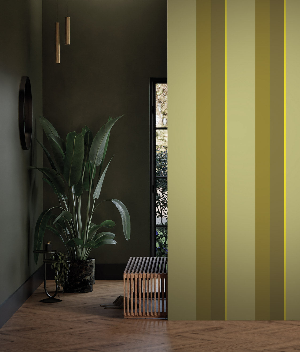 Strepen behang Bold Stripes door Frans Uyterlinde, FU-008, Interieur 2