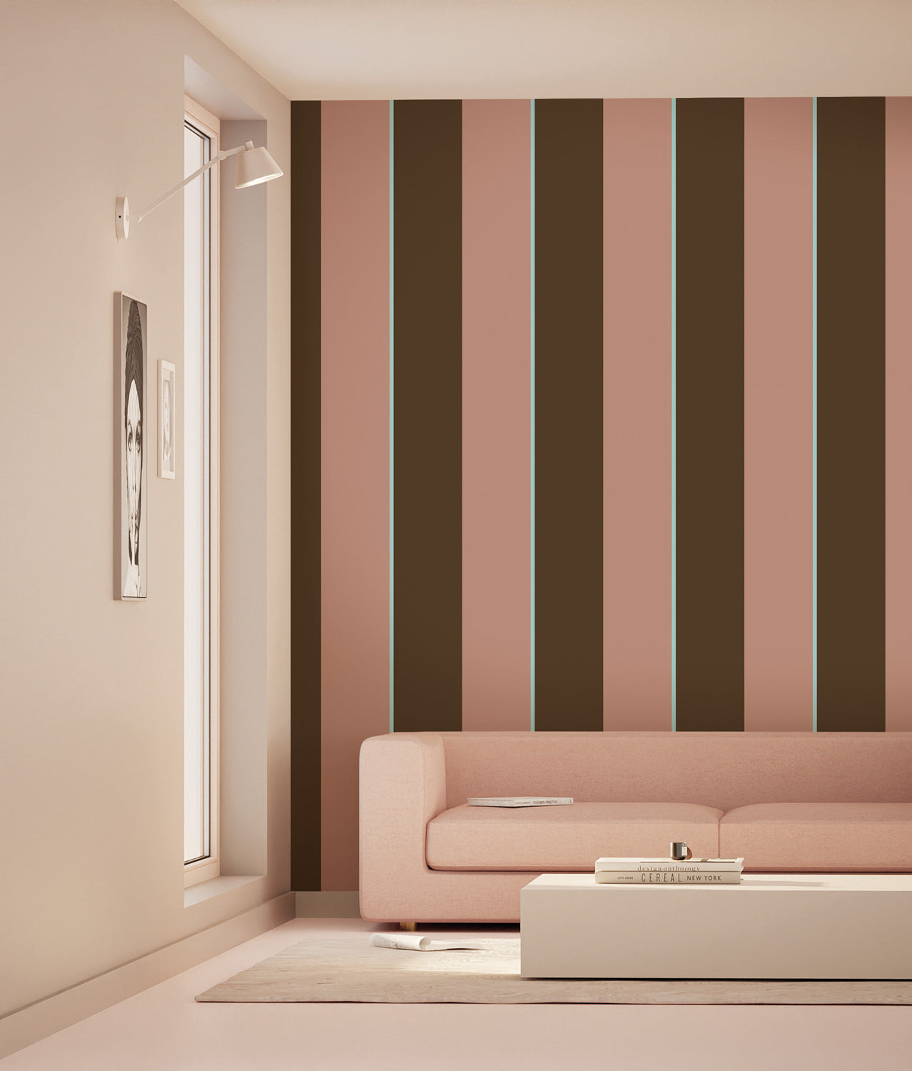 Strepen behang Bold Stripes door Frans Uyterlinde, FU-012, Interieur