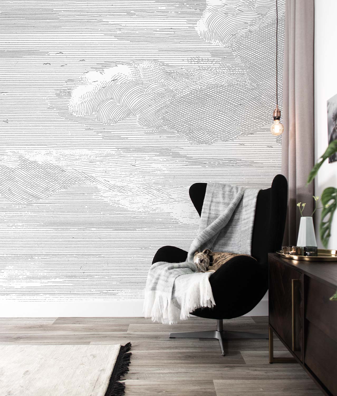 Wolken behang Engraved Clouds, WP-620, Interieur 3