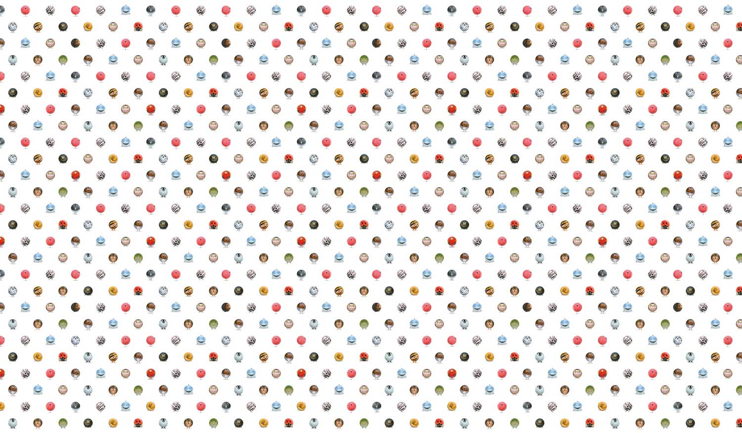 Behang kinderkamer Animal Marbles, 97.4 x 280 cm