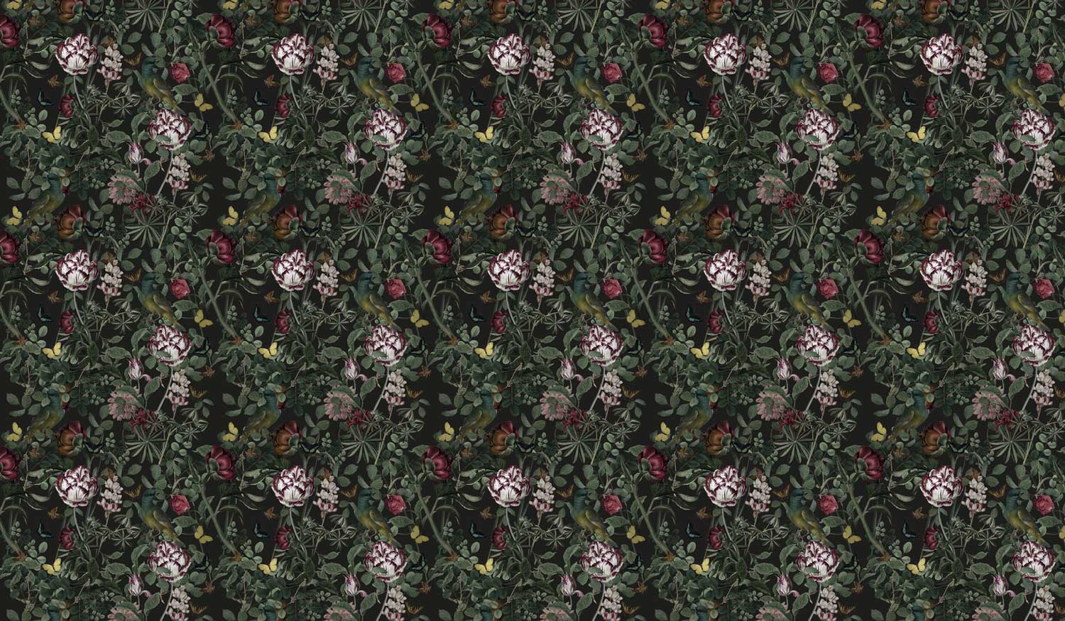 Botanisch bloemen behang, Bold Botanics, 97.4 x 280 cm