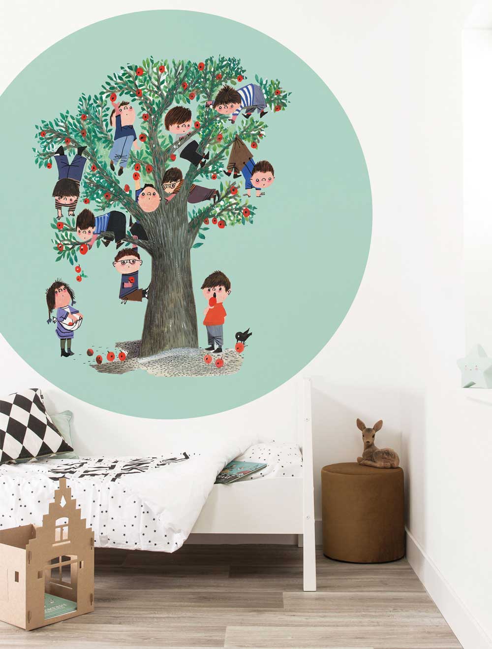 Wallpaper Circle Apple Tree