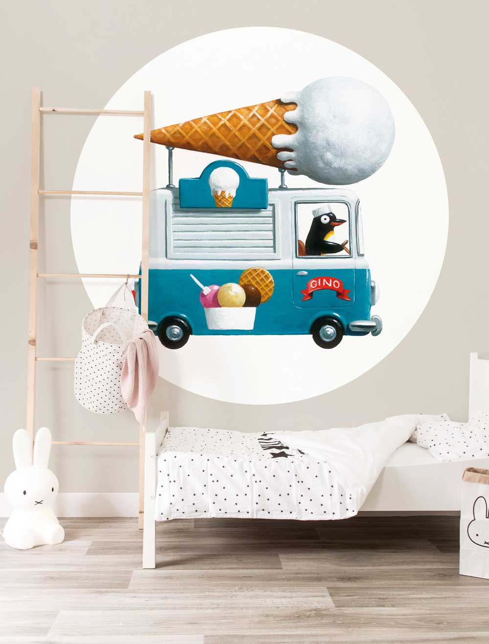 Wallpaper Circle Icecream Truck