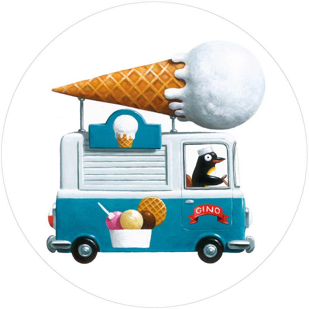 Wallpaper Circle Icecream Truck