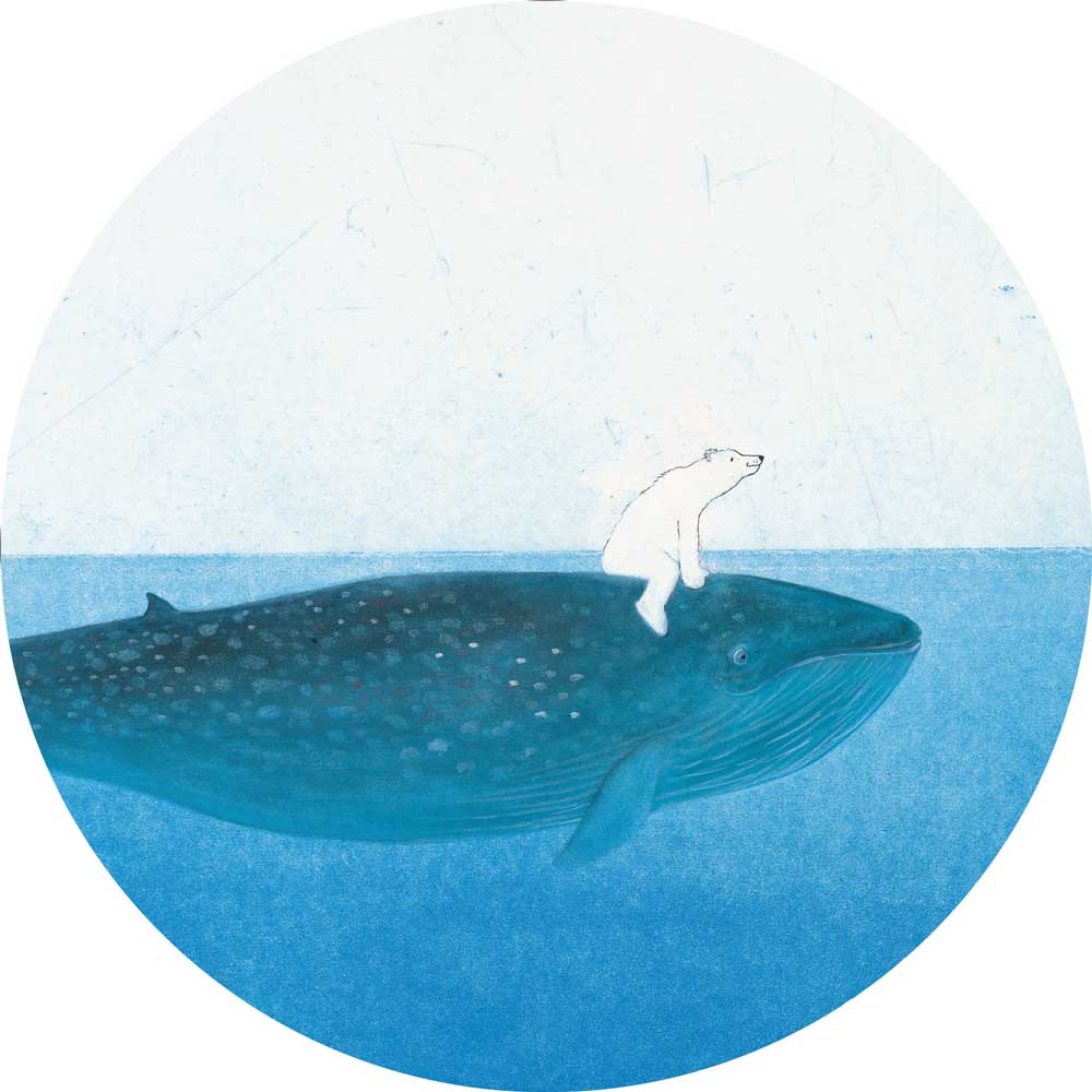 Wallpaper Circle Riding the Whale