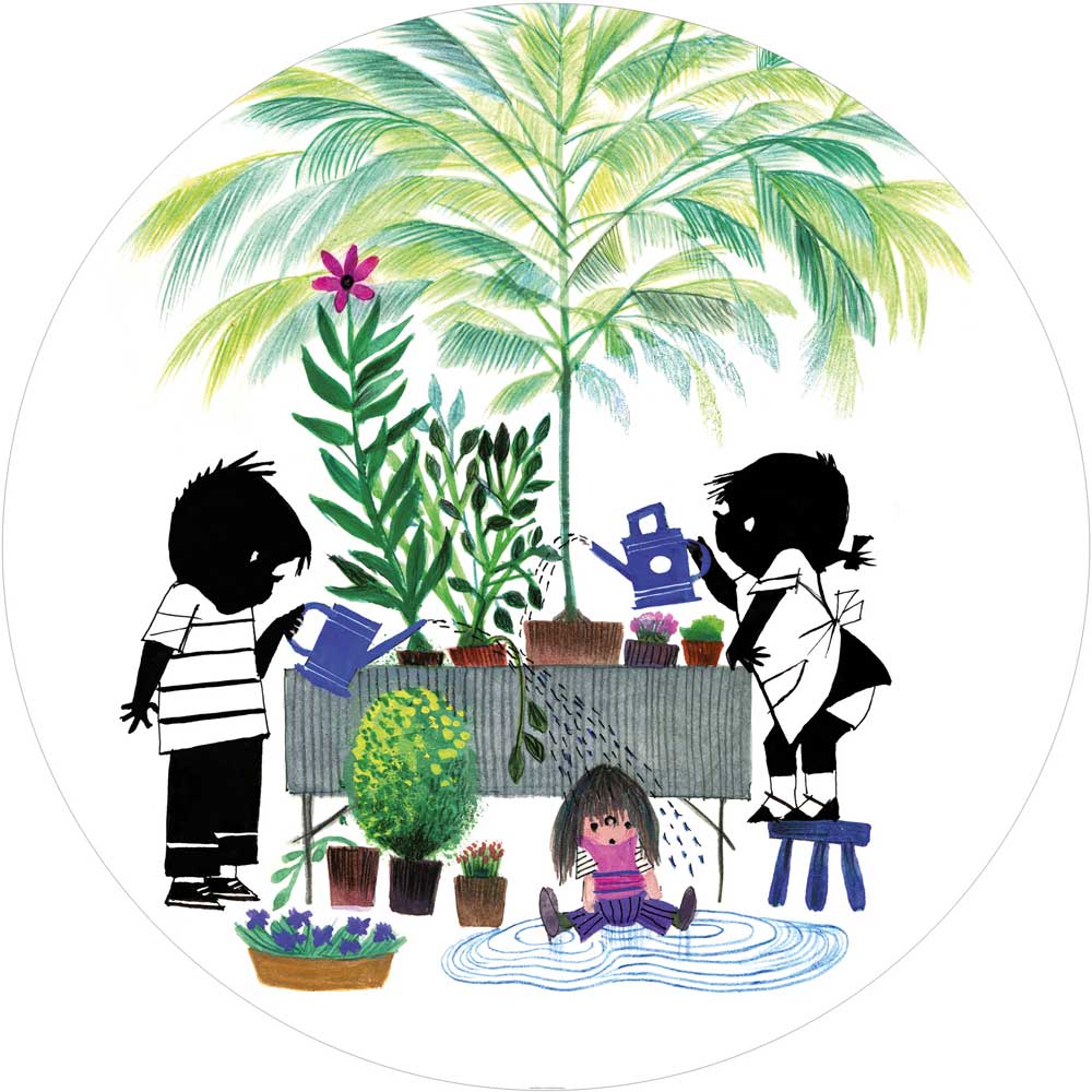 Wallpaper Circle Jip & Janneke, Gardening