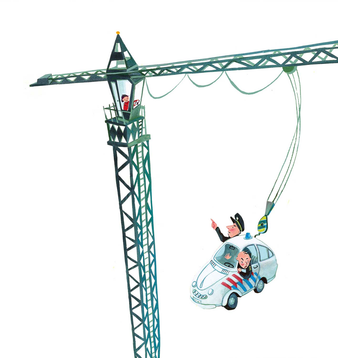 Wall Mural Crane Driver