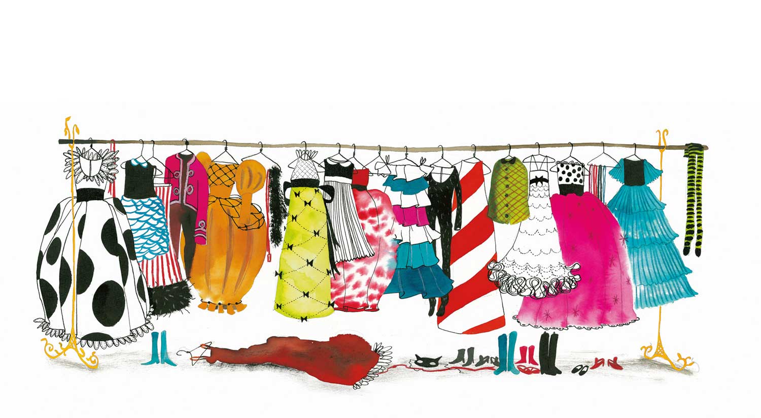 Wall Mural Dress-up Party