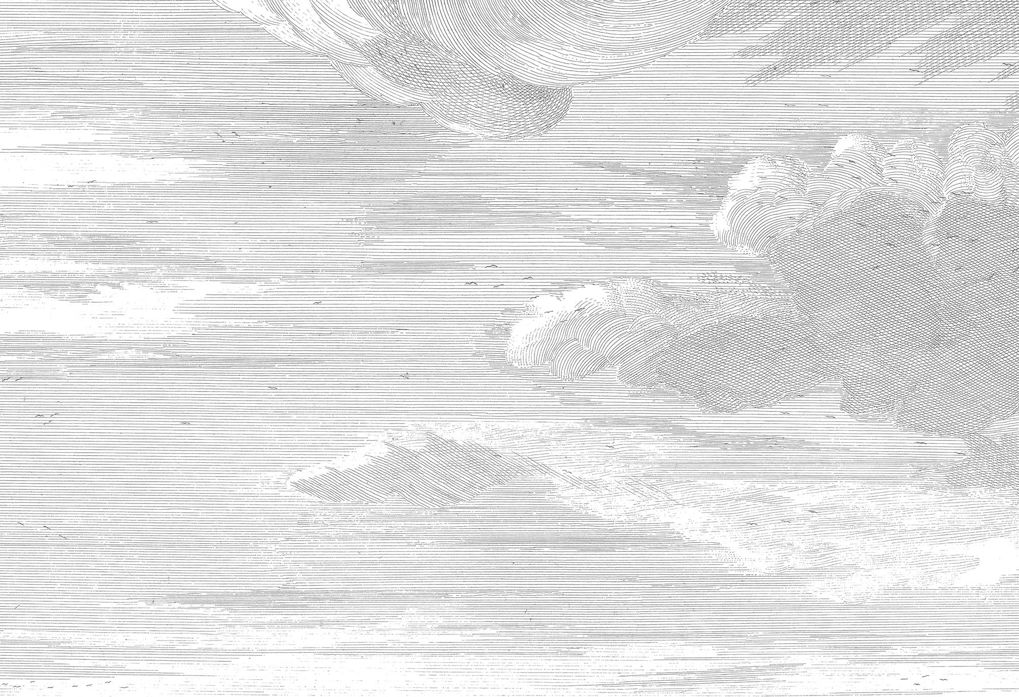 Cloud wallpaper, Engraved Clouds