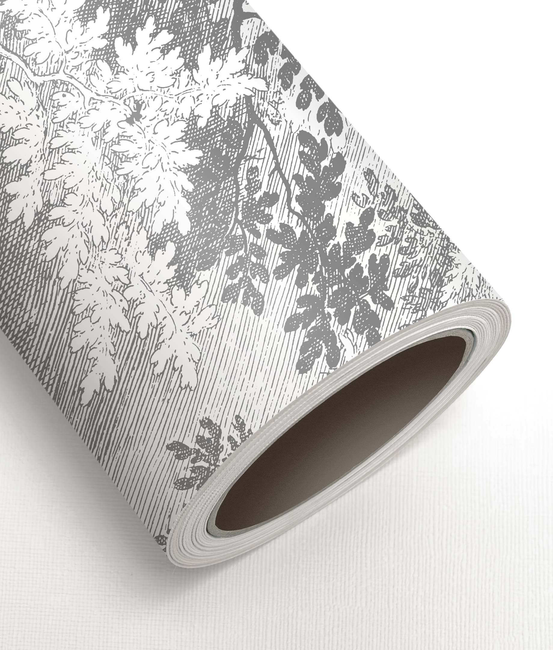 Engraved Landscapes, wallpaper with drawn landscapes, Grey