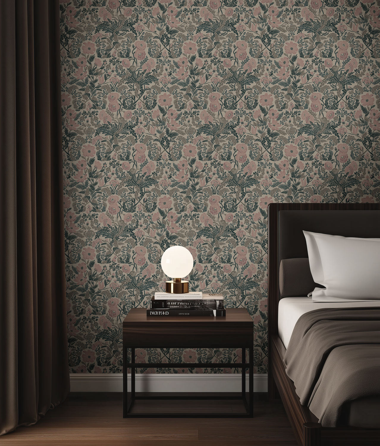 Botanical wallpaper by Floor Rieder, 100 x 280 cm